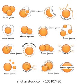 Sun Icons - Set - Isolated On White Background - Vector Illustration, Graphic Design Editable For Your Design. Sun Logo
