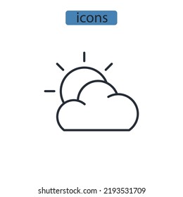 Sun icons set . Sun pack symbol vector elements for infographic web
