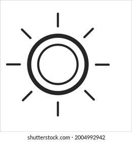sun icons symbol vector elements for infographic web