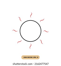 Sun icons  symbol vector elements for infographic web