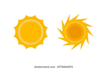 Sun icons vector. Sunshine, Sunset vector