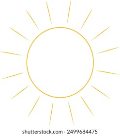 Sun Icons Vector Symbol Set