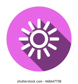   Sun  icon,vector. Flat design.