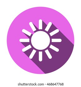   Sun  icon,vector. Flat design.