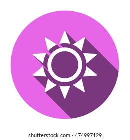   Sun  icon,vector. Flat design.