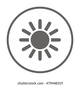   Sun  icon,vector.  Flat design.