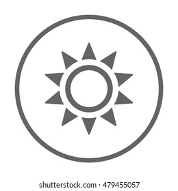   Sun  icon,vector.  Flat design.