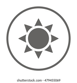   Sun  icon,vector.  Flat design.