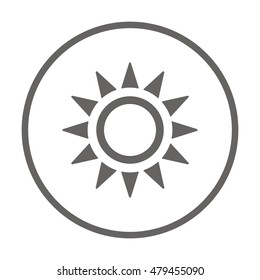   Sun  icon,vector.  Flat design.