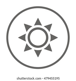   Sun  icon,vector.  Flat design.