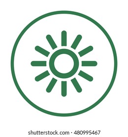   Sun  icon,vector.  Flat design.