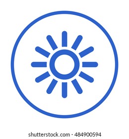   Sun  icon,vector.  Flat design.