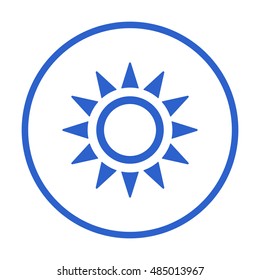   Sun  icon,vector.  Flat design.