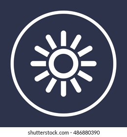   Sun  icon,vector.  Flat design.