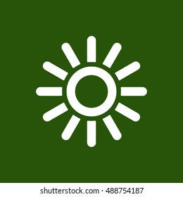   Sun  icon,vector.  Flat design.