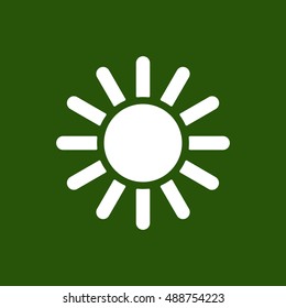   Sun  icon,vector.  Flat design.