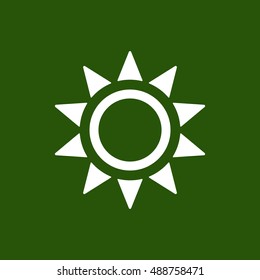   Sun  icon,vector.  Flat design.