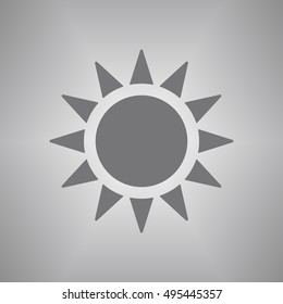   Sun  icon,vector.  Flat design.