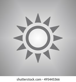   Sun  icon,vector.  Flat design.