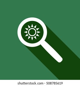   Sun  icon,vector.  Flat design.