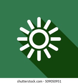   Sun  icon,vector.  Flat design.