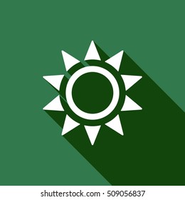   Sun  icon,vector.  Flat design.