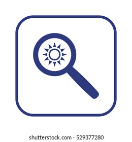   Sun  icon,vector.  Flat design.