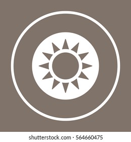   Sun  icon,vector.  Flat design.