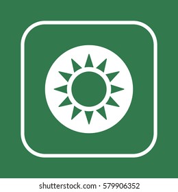   Sun  icon,vector.  Flat design.