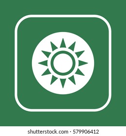   Sun  icon,vector.  Flat design.