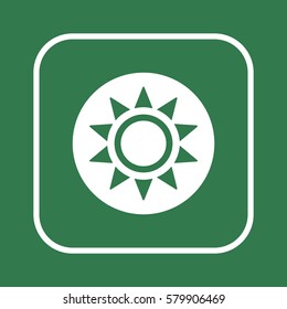   Sun  icon,vector.  Flat design.