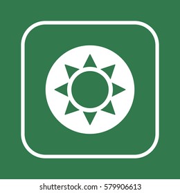   Sun  icon,vector.  Flat design.