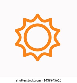 Sun icon,vector illustration. Flat design style. vector sun icon illustration isolated on White background, sun icon Eps10. sun icons graphic design vector symbols.
