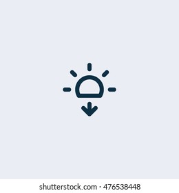 Sun icon,weather vector icon