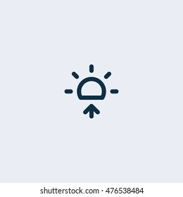 Sun icon,weather vector icon