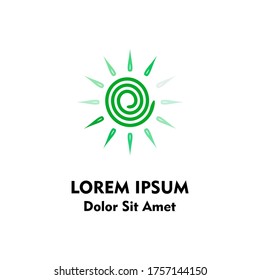 Vector del logotipo de promoción de marca para ilusiones Sun