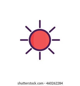 Sun Illustration Icon