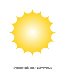 sun illustration icon vector design 
