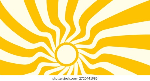 Sun illustration. Sun icon vector, nature, heat, solar energy. Weather theme.