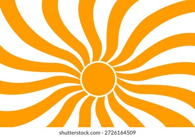 Sun illustration. Sun icon vector, nature, heat, solar energy. Weather theme.