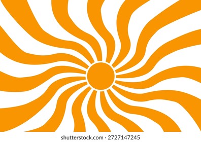 Sun illustration. Sun icon vector, nature, heat, solar energy. Weather theme.