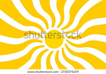 Sun illustration. Sun icon vector, nature, heat, solar energy. Weather theme.