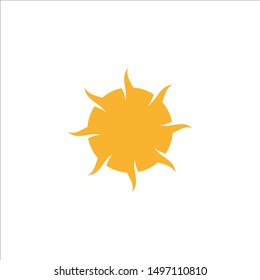 Sun Illustration Logo Design Template