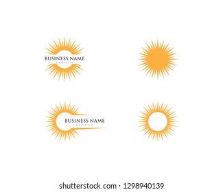 sun illustration logo vector