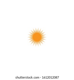 sun illustration logo vector icon template