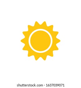 sun illustration logo vector icon template