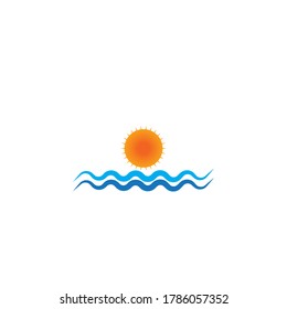 
sun illustration logo vector icon template