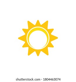 sun illustration logo vector icon template