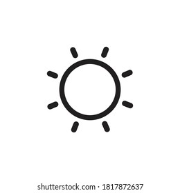 sun illustration logo vector icon template