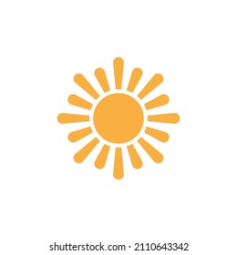 sun illustration logo vector icon template